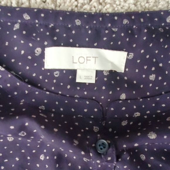 Loft navy blouse - Picture 4 of 6